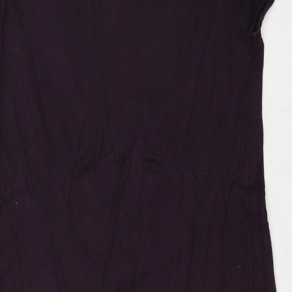 Gap Womens Purple Round Neck Polyester Pullover Jumper Size M