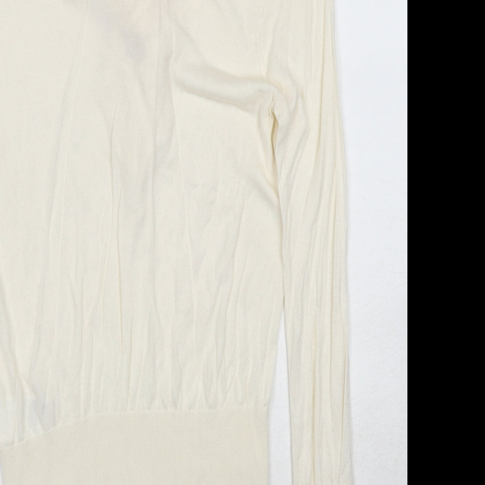 Womens UK Size M H&M Ivory Pullover Jumper