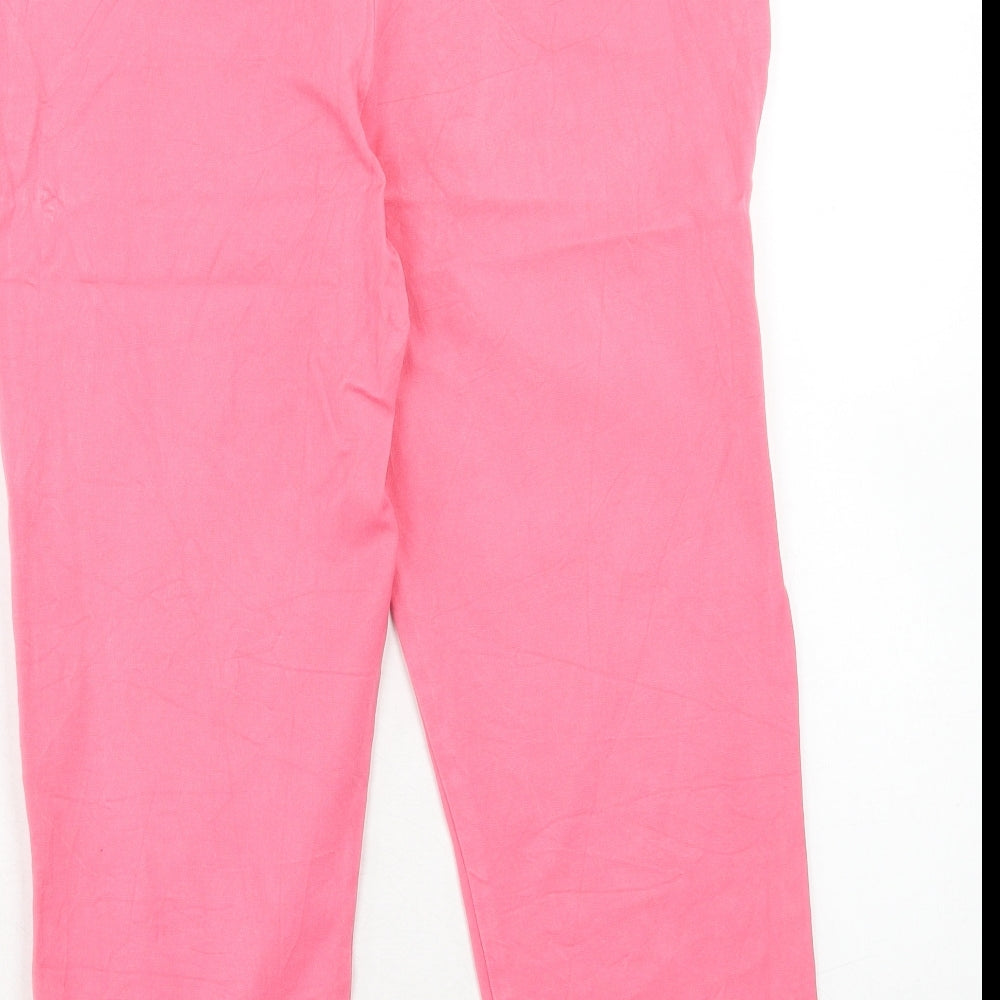 Womens UK Size 10 John Lewis Regular Fit Chino Pink Trousers