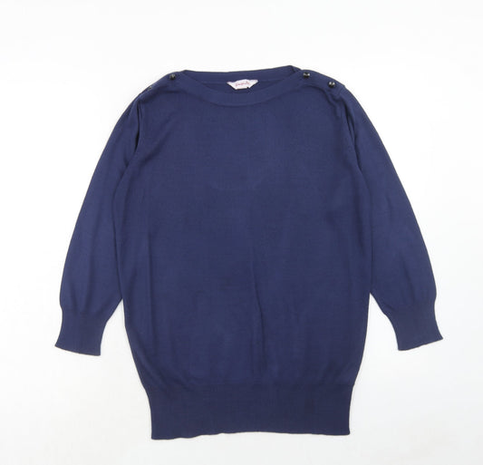 Womens UK Size 12 Simply Be Blue Pullover Jumper
