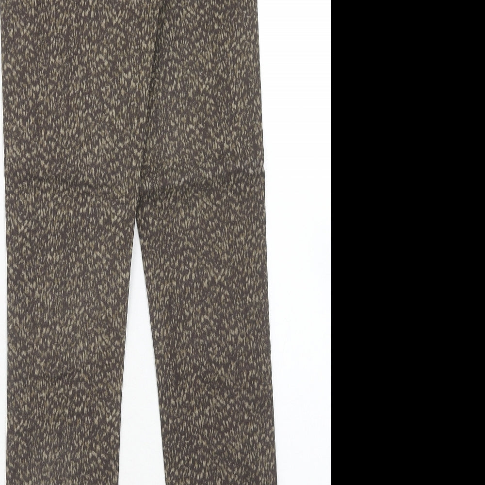 Womens UK Size 6 H&M Regular Fit Brown Trousers