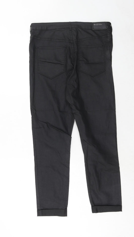Womens UK Size 30 in H&M Regular Fit Black Trousers
