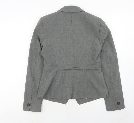 NEXT Womens Grey Polyester Jacket Blazer Size 12