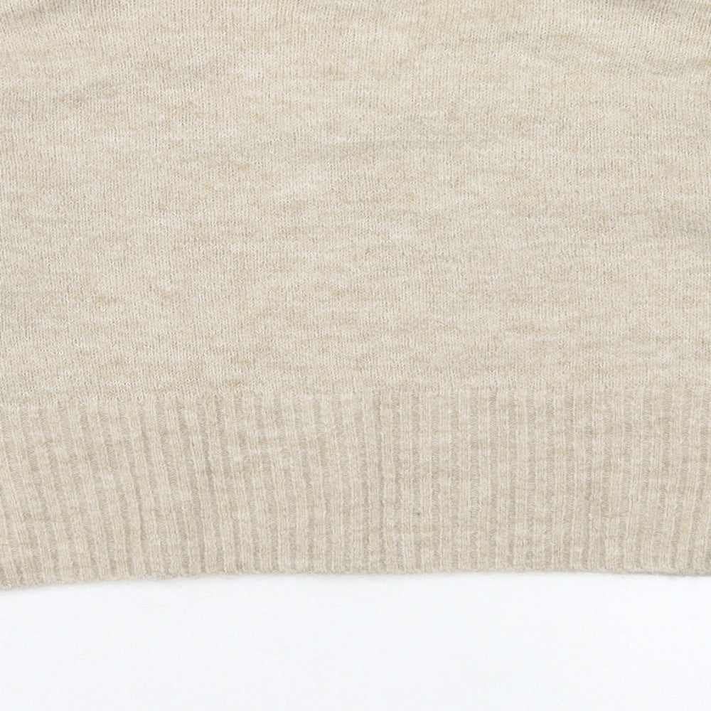 Womens UK Size 8 Topshop Brown Pullover Jumper