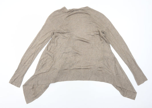 Gap Womens Brown V-Neck Viscose Cardigan Jumper Size S