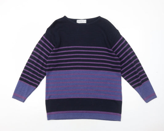 Womens UK Size S OPUS Purple Pullover Jumper