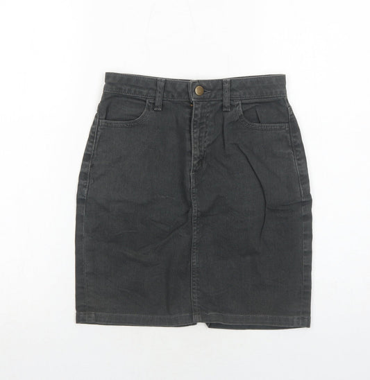 Womens UK Size S American Apparel A-Line Denim Skirt