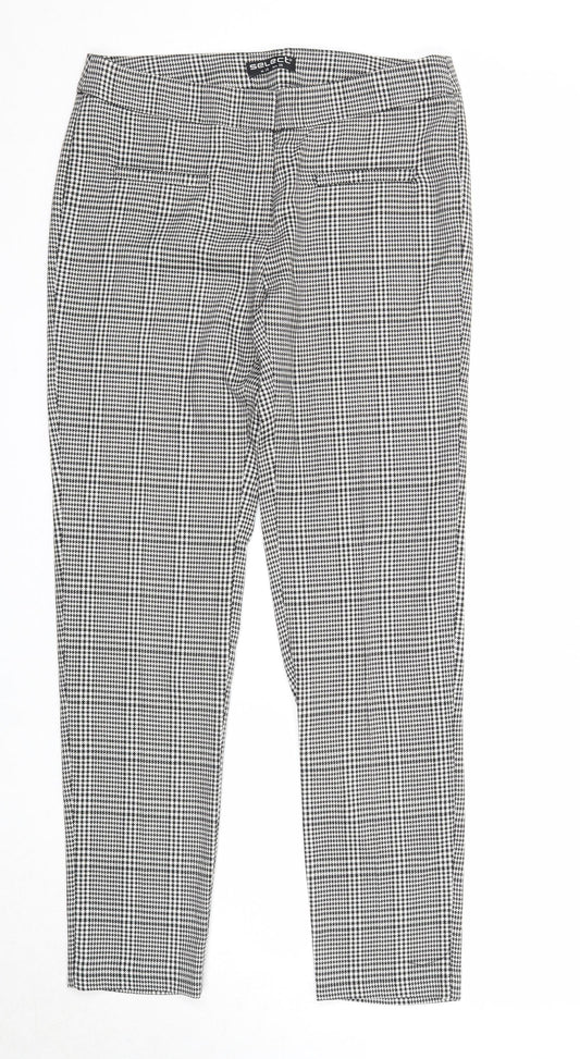 Womens UK Size 10 Select Regular Fit Capri Grey Trousers