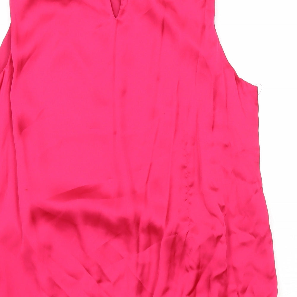 Womens UK Size S Wallis Pink Basic Blouse