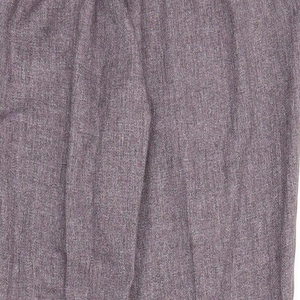 Womens UK Size 12 Damart Regular Fit Purple Trousers