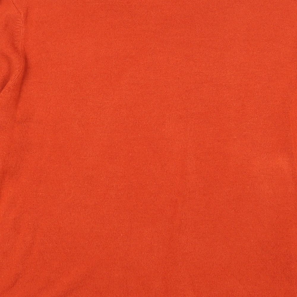 Womens UK Size M Bonmarché Orange Pullover Jumper