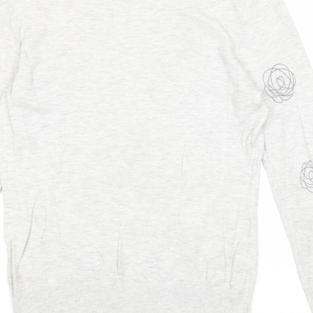 Womens UK Size 10 RJR.John Rocha Grey Pullover Jumper