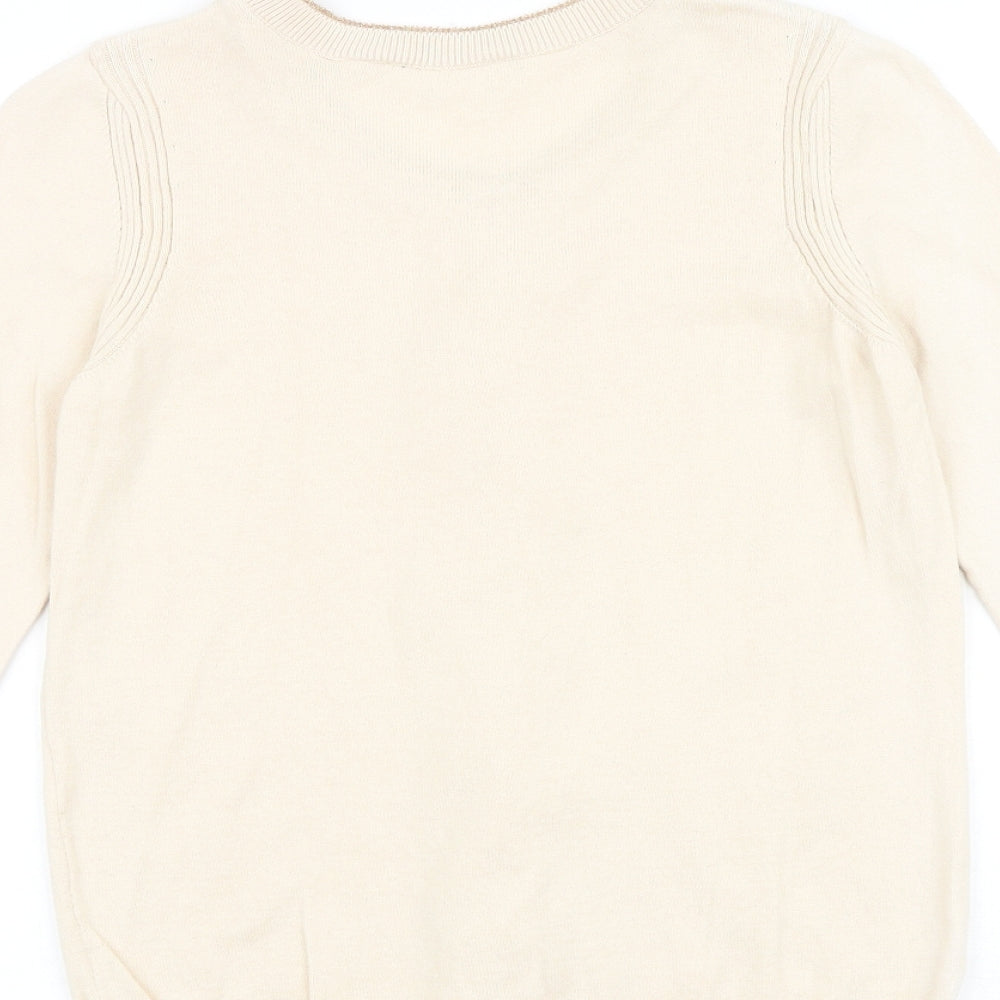 Womens UK Size S NAF NAF Beige Pullover Jumper