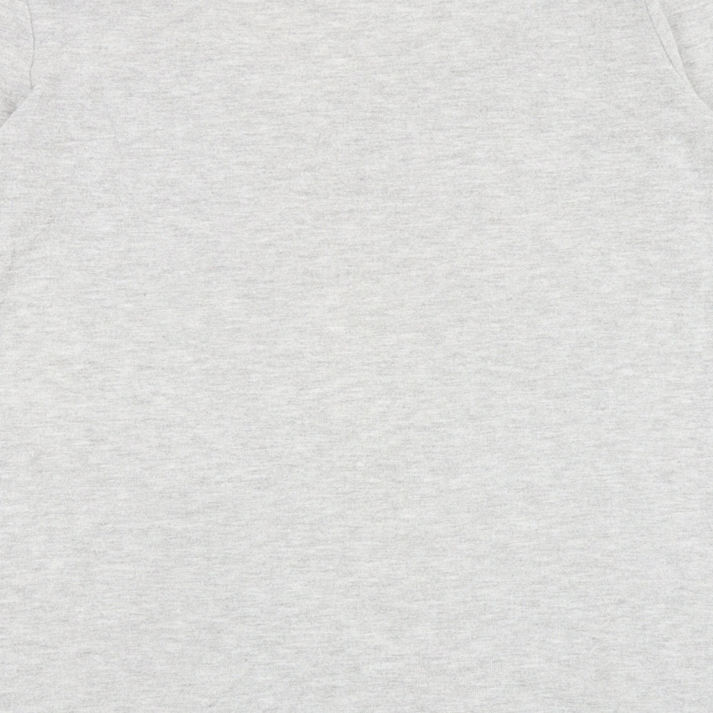 No Boundaries Girls Grey Polyester Jumper Dress Size 12-13 Years Round Neck Pullover - Love