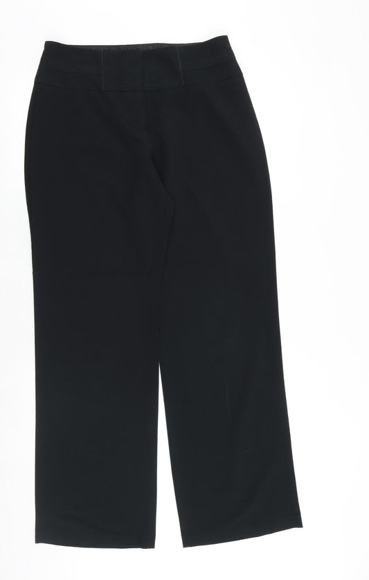 Womens UK Size 12 Marks and Spencer Regular Fit Black Trousers
