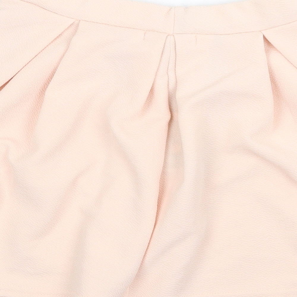 Boohoo Womens Pink Polyester Tulip Skirt Size 6