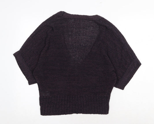 Womens UK Size M Wallis Purple Cardigan Jumper