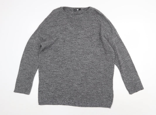 Mens UK Size S Boohoo Grey Pullover Jumper