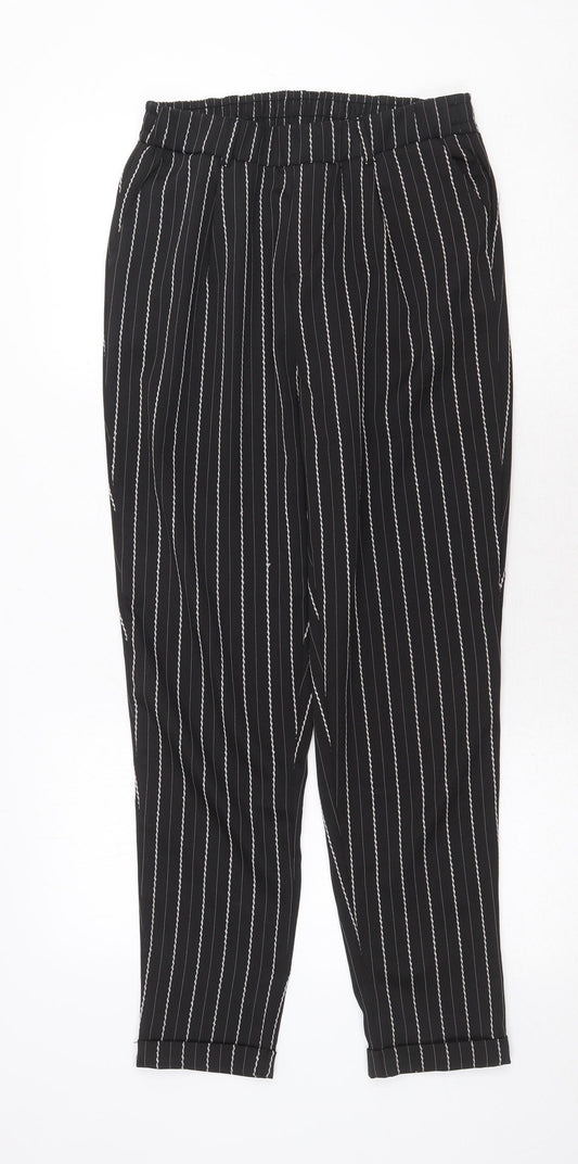 Womens UK Size 10 Select Regular Fit Black Trousers