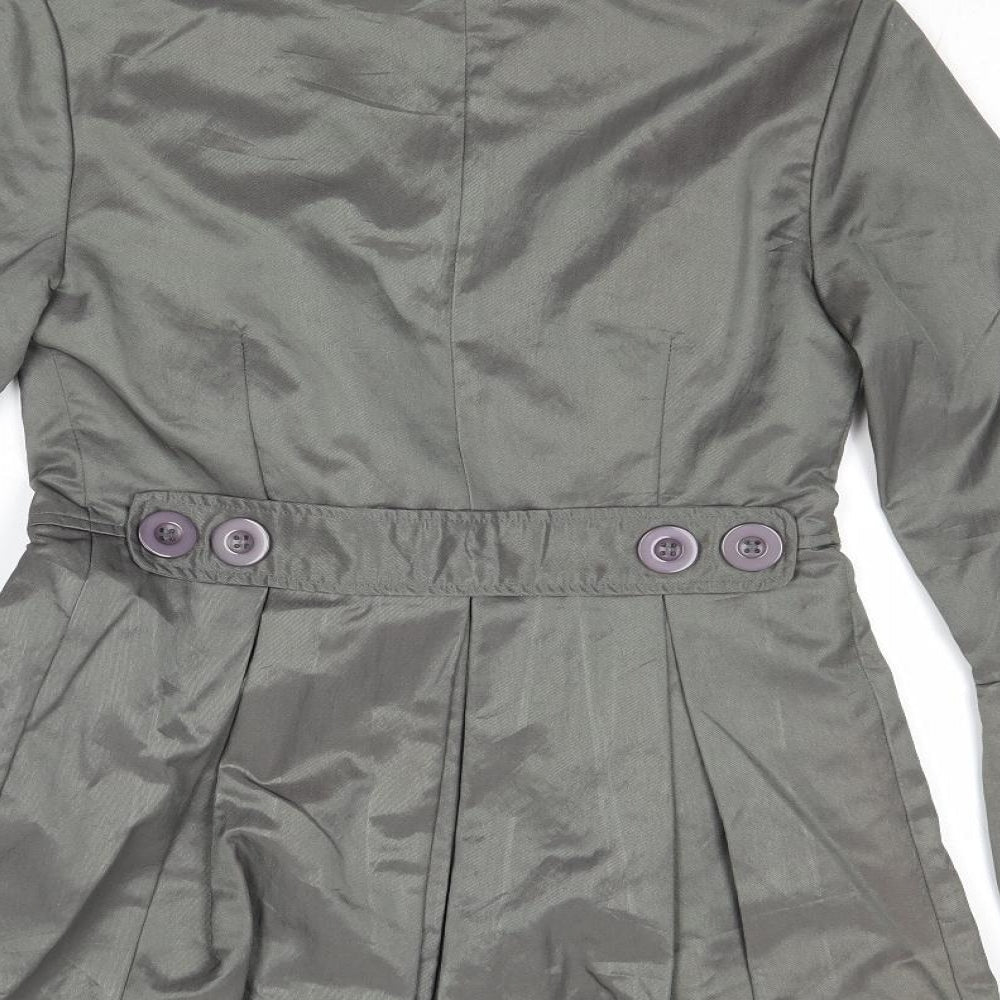 AX Paris Womens Grey Jacket Size 8 Button