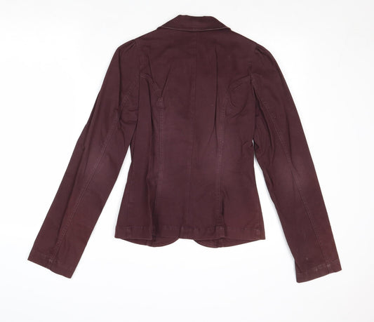 Divided by H&M Womens Purple Jacket Blazer Size 10 Button