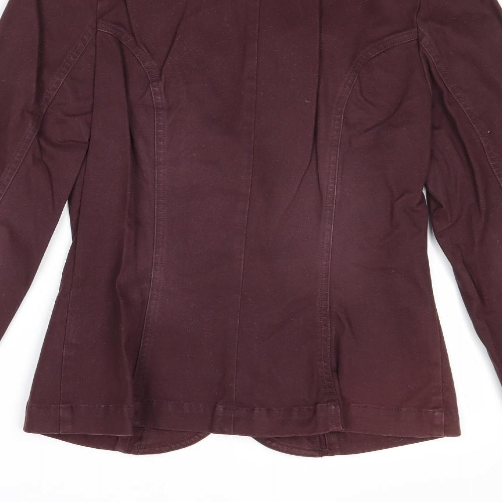 Divided by H&M Womens Purple Jacket Blazer Size 10 Button