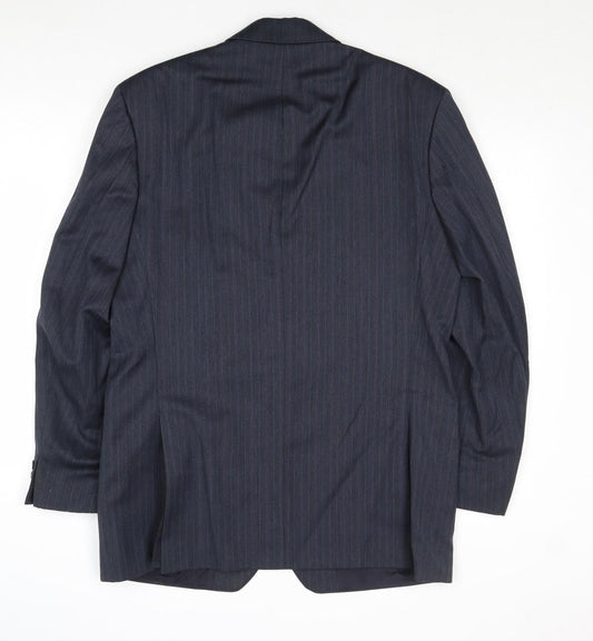 Mens UK Size 40 Marks and Spencer Regular Blue Suit Jacket