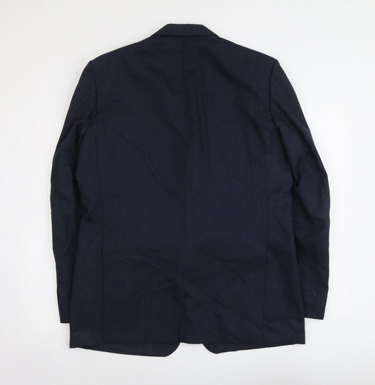 Mens UK Size XL C&A Regular Blue Suit Jacket
