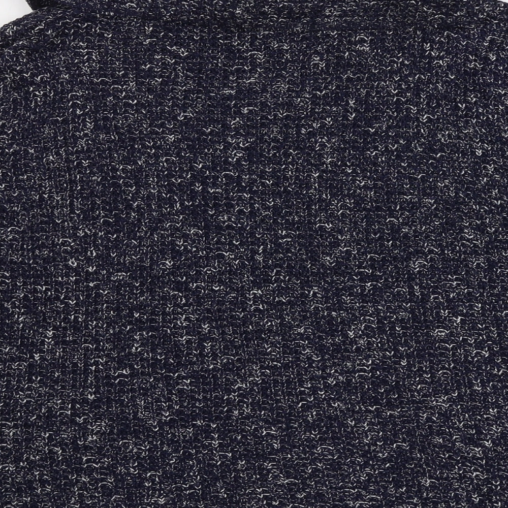 Boohoo Womens Blue Roll Neck Acrylic Pullover Jumper Size M