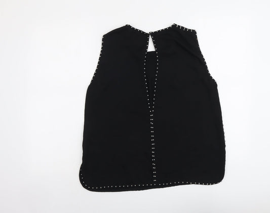 Womens UK Size 12 H&M Black Basic Blouse