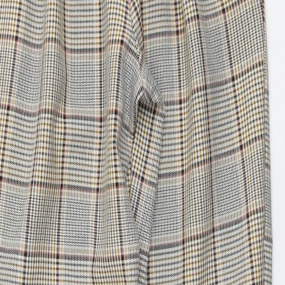 Womens UK Size 10 New Look Regular Fit Carrot Beige Trousers
