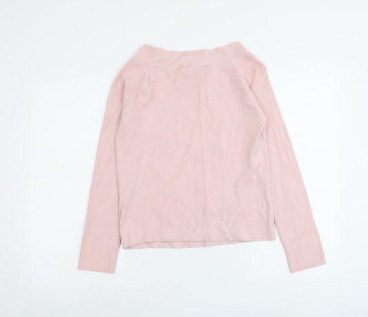 Kaliko Womens Pink Round Neck Viscose Pullover Jumper Size 14