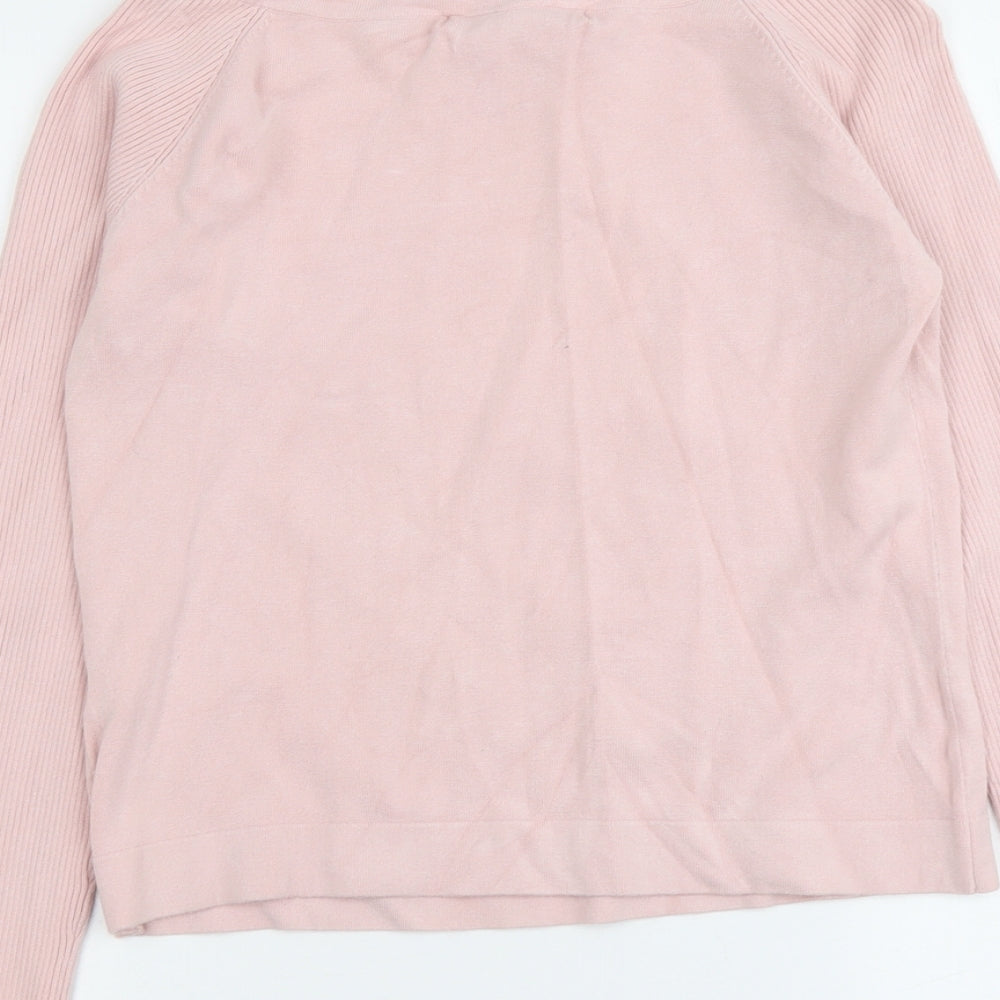 Womens UK Size 14 Kaliko Pink Pullover Jumper