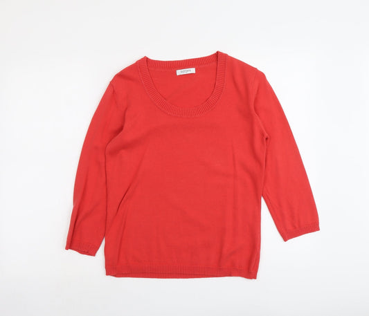 Womens UK Size 14 Editions Red Pullover Jumper