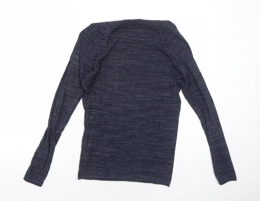 Womens UK Size XS Bershka Blue Pullover Jumper