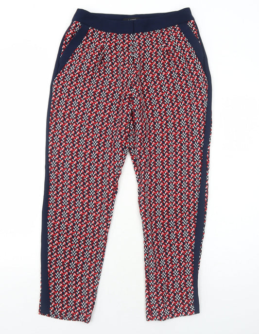 Womens UK Size 10 Marks and Spencer Regular Fit Red Trousers