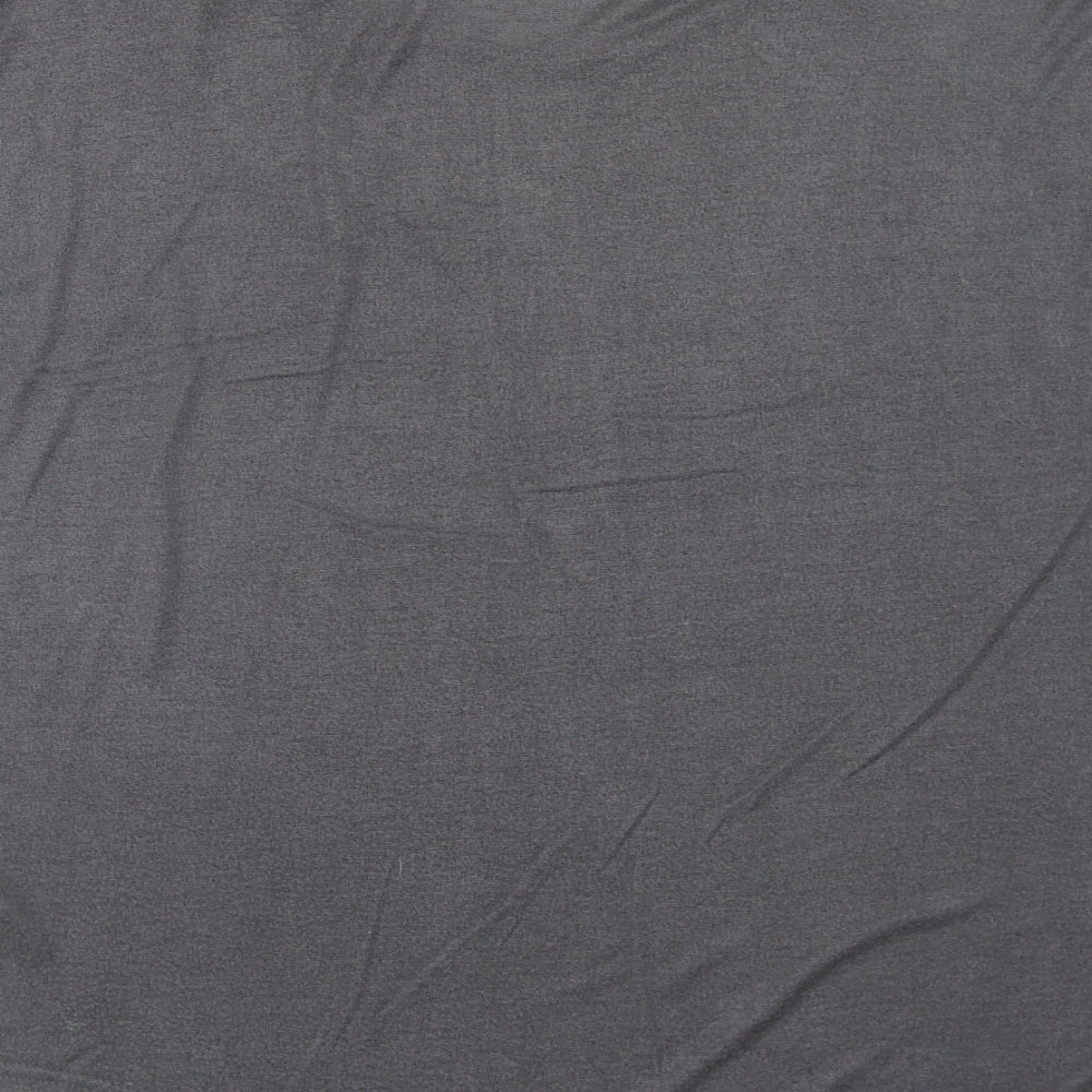 Womens UK Size 12 Apricot Grey Basic T-Shirt