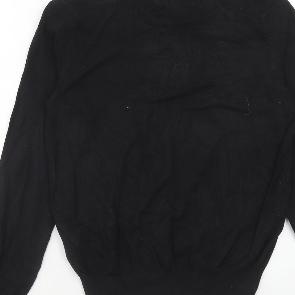 Womens UK Size XS H&M Black Pullover Jumper