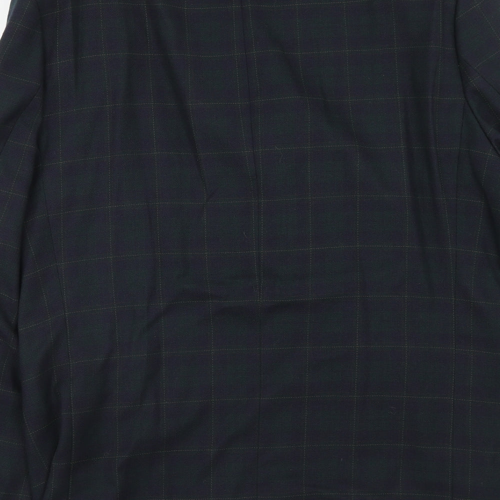 Mens UK Size 42 Greenwoods Classic Regular Blue Suit Jacket