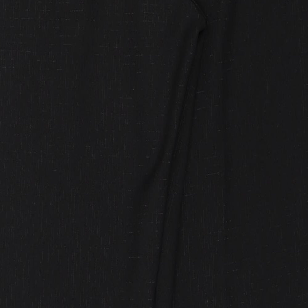 Womens UK Size 14 M&Co Regular Fit Dress Pants Black Trousers