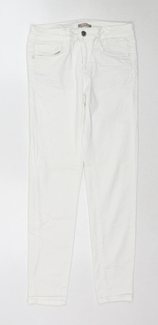 Womens UK Size 6 ORSAY Regular Fit Straight White Jeans