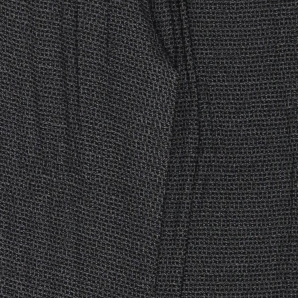 Womens UK Size 12 NEXT Regular Fit Black Trousers