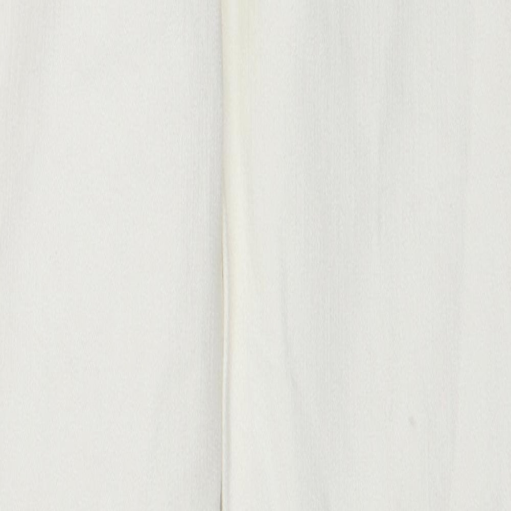 Nougat Womens Ivory Cotton Straight Jeans Size 27 in Regular Zip