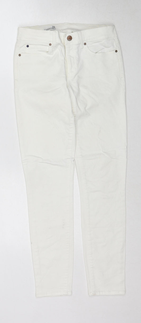 Womens UK Size 24 in Gap Regular Fit Skinny White Jeans