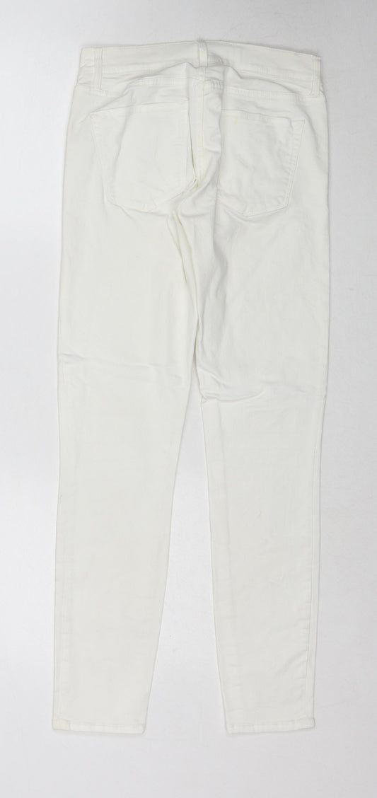 Gap Womens White Cotton Skinny Jeans Size 24 in Regular Zip