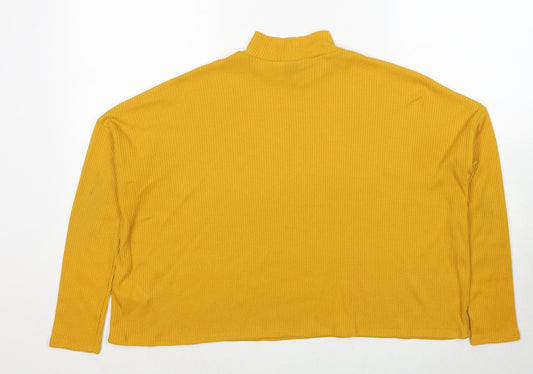 Womens UK Size S Divided by H&M Yellow Pullover Jumper