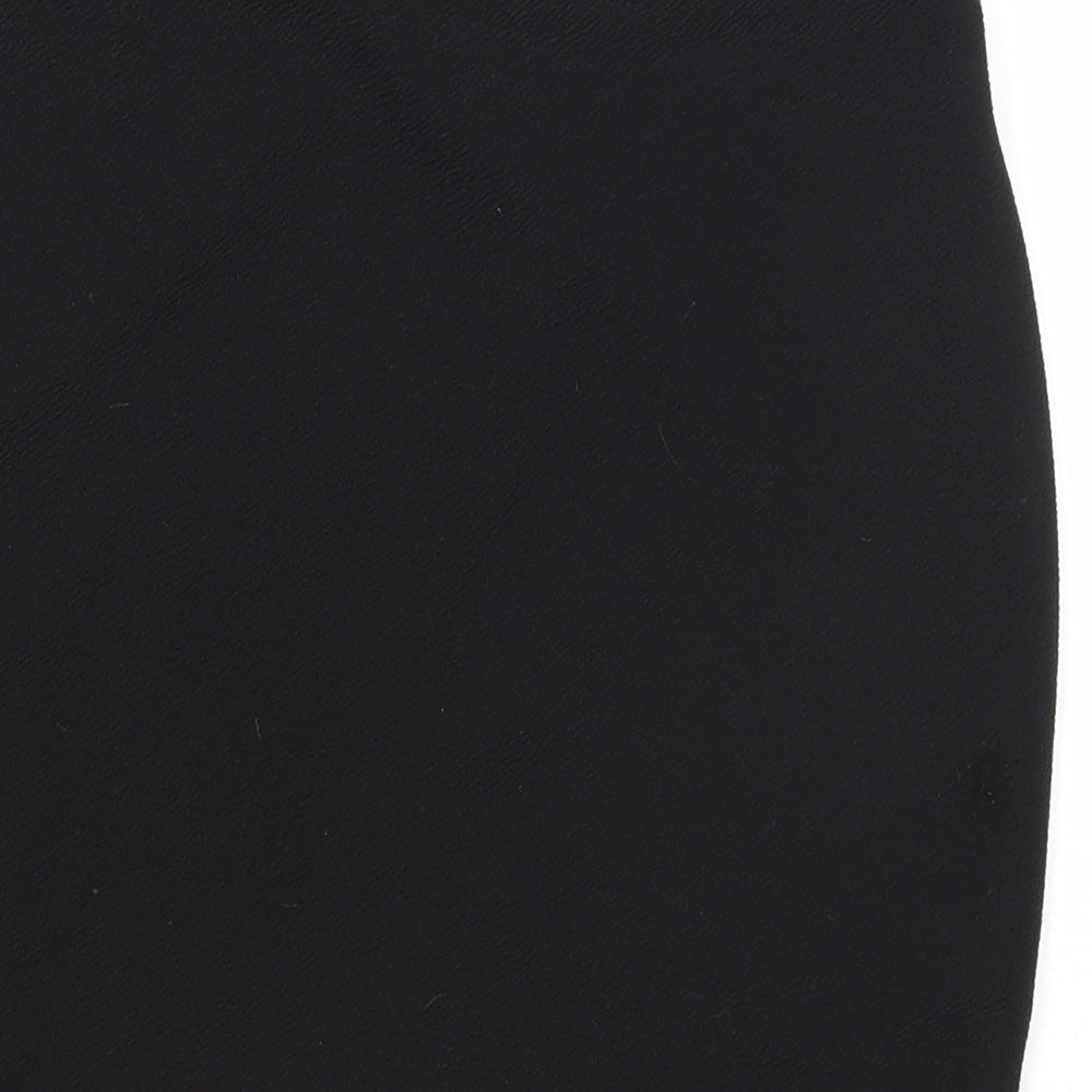 Boohoo Womens Black Polyester Bandage Skirt Size 10