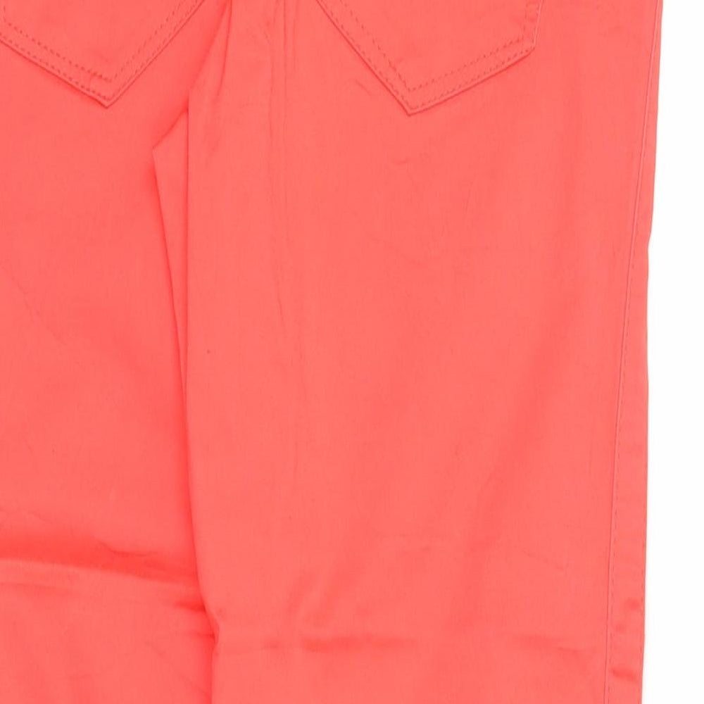 Womens UK Size 6 Street One Regular Fit Straight Red Jeans