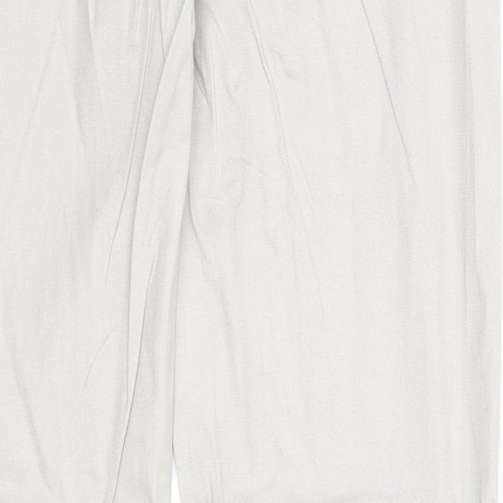 Joker Womens Grey Cotton Trousers Size 30 in Regular Zip