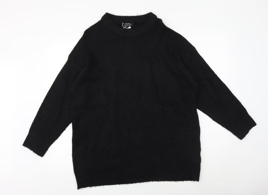 Womens UK Size S Bershka Black Pullover Jumper